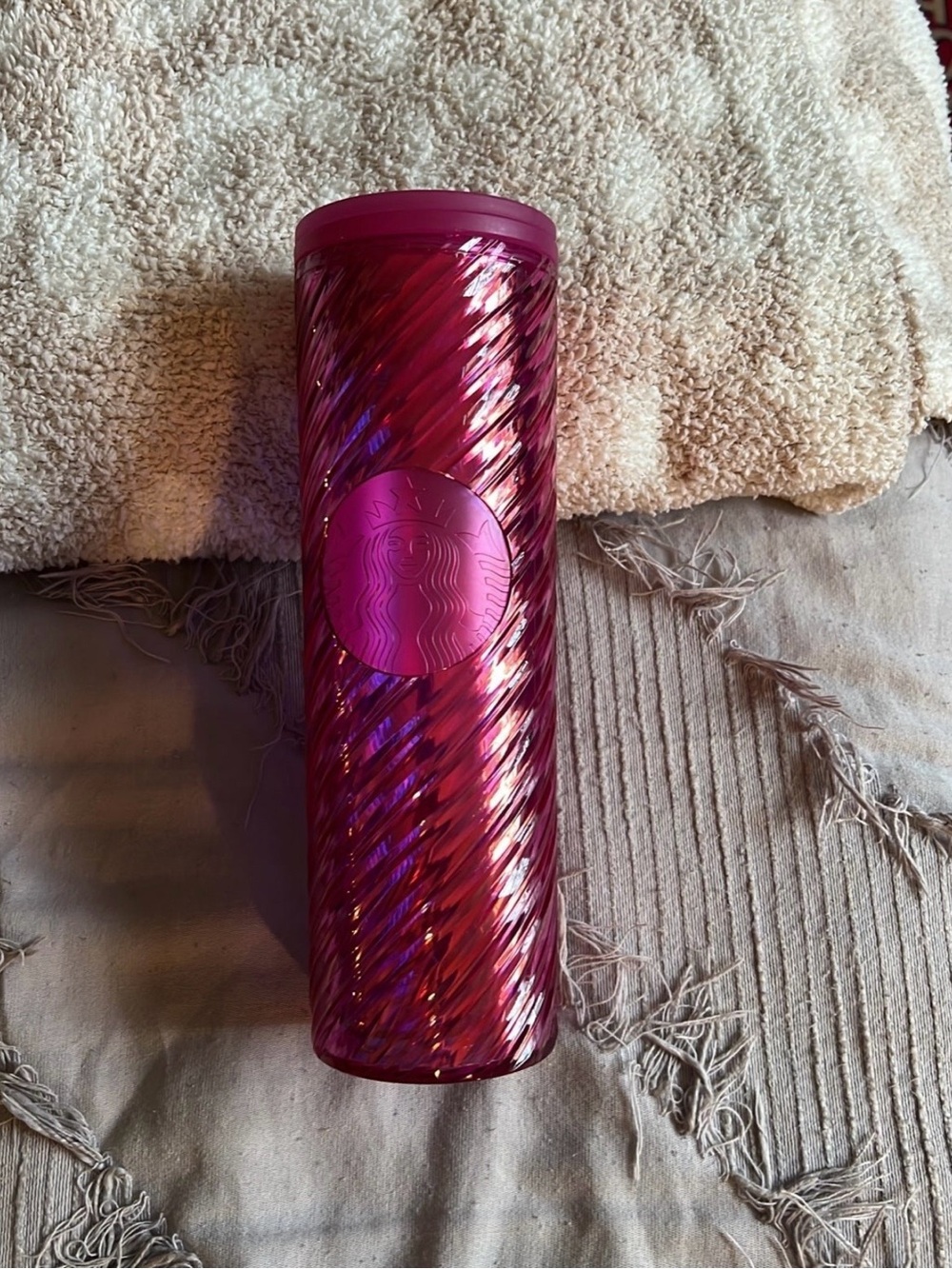 Starbucks Iridescent Fuchsia Twisted Tumbler